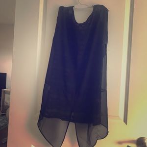 Women lace sleeveless  tank top see through